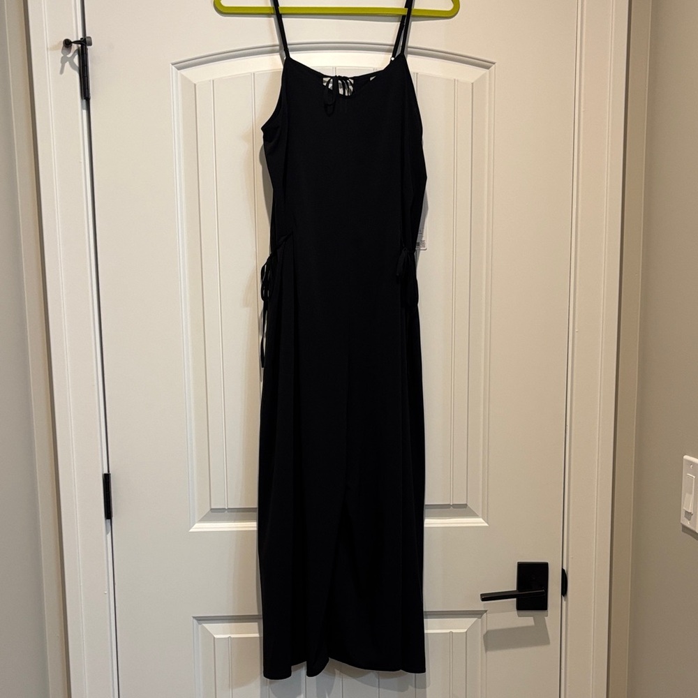 Athleta Sayulita Black Spaghetti Strap Jumpsuit